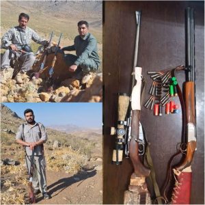 🔺دستگیری پنج گروه متخلف زیست محیطی و کشف و ضبط هفت قبضه اسلحه از آن‌ها در  سلسله