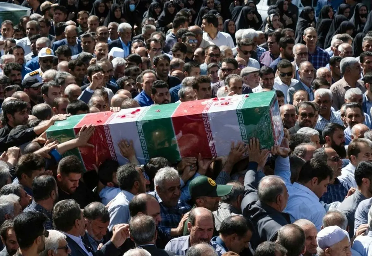 تشییع پیکر فرمانده حفاظت اطلاعات بسیج در الشتر