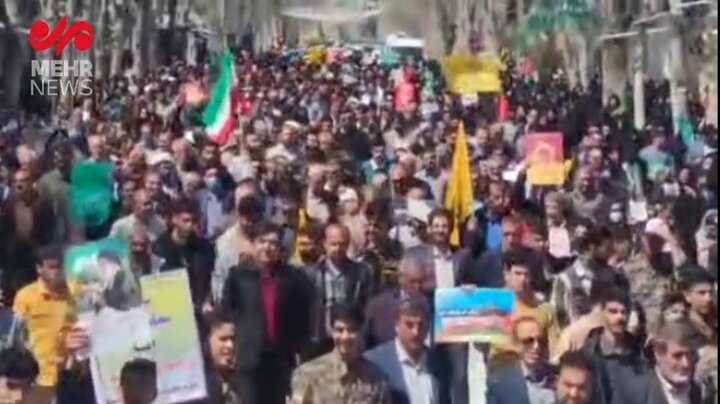 راهپیمایی روز قدس در شهرستان سلسله