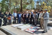 غبار روبی و عطر افشانی گلزار شهدای سلسله