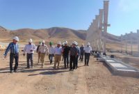 پیشرفت چشمگیر در نصب سازه‌های فلزی سالن‌های طرح «نوار نقاله استیل کورد الشتر»